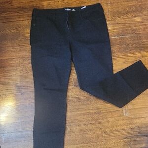 Old Navy Black Power Slim Straight Jeans